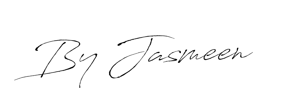 Design your own signature with our free online signature maker. With this signature software, you can create a handwritten (Antro_Vectra) signature for name By Jasmeen. By Jasmeen signature style 6 images and pictures png