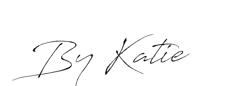 How to make By Katie name signature. Use Antro_Vectra style for creating short signs online. This is the latest handwritten sign. By Katie signature style 6 images and pictures png