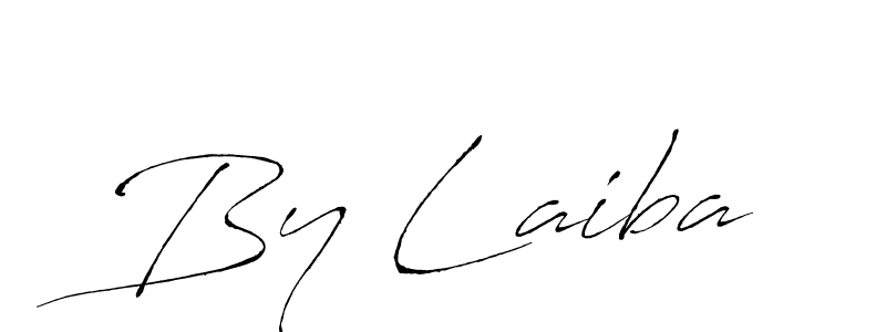 Make a beautiful signature design for name By Laiba. With this signature (Antro_Vectra) style, you can create a handwritten signature for free. By Laiba signature style 6 images and pictures png