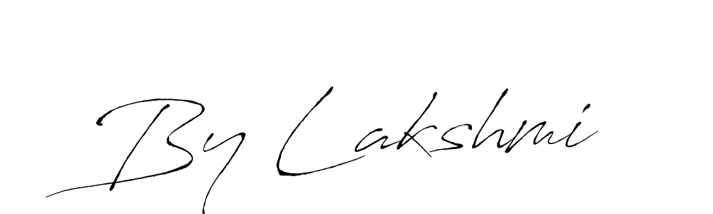 Create a beautiful signature design for name By Lakshmi. With this signature (Antro_Vectra) fonts, you can make a handwritten signature for free. By Lakshmi signature style 6 images and pictures png