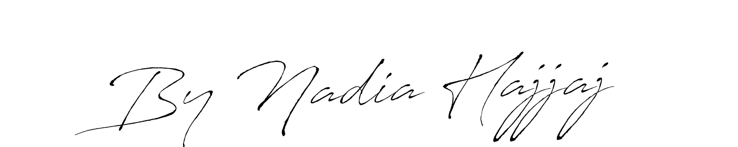 Use a signature maker to create a handwritten signature online. With this signature software, you can design (Antro_Vectra) your own signature for name By Nadia Hajjaj. By Nadia Hajjaj signature style 6 images and pictures png