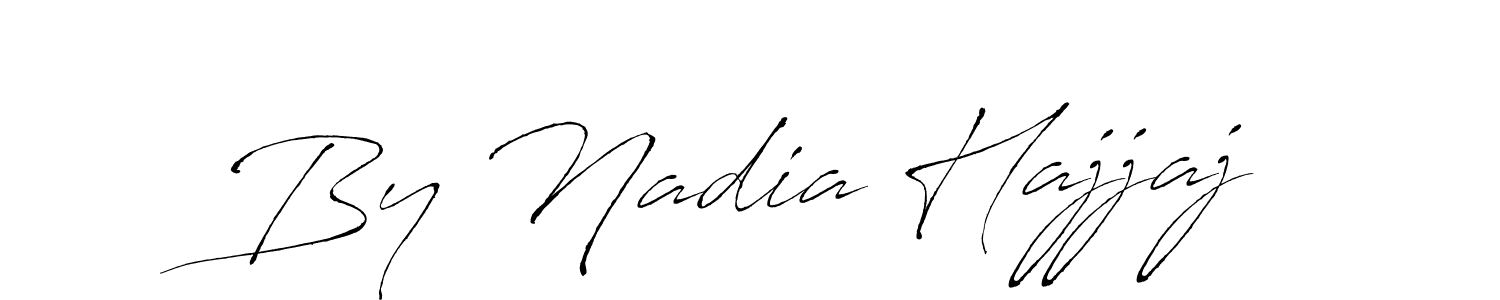 Use a signature maker to create a handwritten signature online. With this signature software, you can design (Antro_Vectra) your own signature for name By Nadia Hajjaj. By Nadia Hajjaj signature style 6 images and pictures png