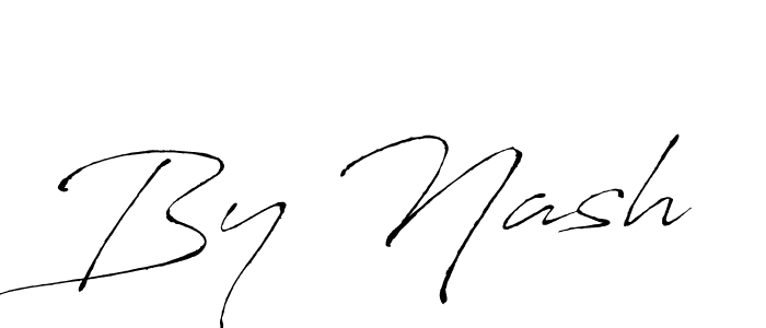 Create a beautiful signature design for name By Nash. With this signature (Antro_Vectra) fonts, you can make a handwritten signature for free. By Nash signature style 6 images and pictures png