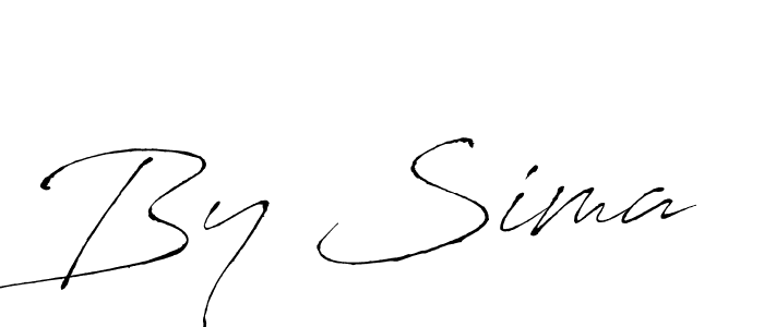 Use a signature maker to create a handwritten signature online. With this signature software, you can design (Antro_Vectra) your own signature for name By Sima. By Sima signature style 6 images and pictures png