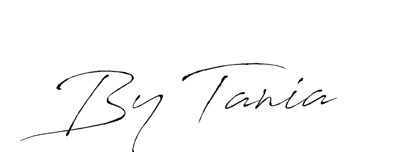 Use a signature maker to create a handwritten signature online. With this signature software, you can design (Antro_Vectra) your own signature for name By Tania. By Tania signature style 6 images and pictures png