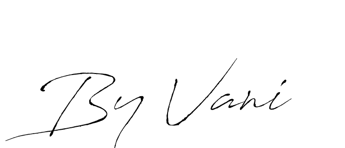 How to make By Vani name signature. Use Antro_Vectra style for creating short signs online. This is the latest handwritten sign. By Vani signature style 6 images and pictures png