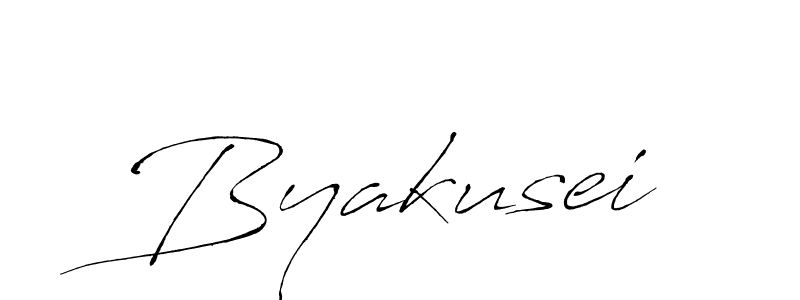 Design your own signature with our free online signature maker. With this signature software, you can create a handwritten (Antro_Vectra) signature for name Byakusei. Byakusei signature style 6 images and pictures png