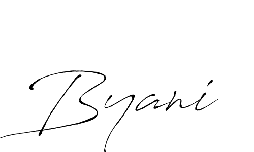 The best way (Antro_Vectra) to make a short signature is to pick only two or three words in your name. The name Byani include a total of six letters. For converting this name. Byani signature style 6 images and pictures png