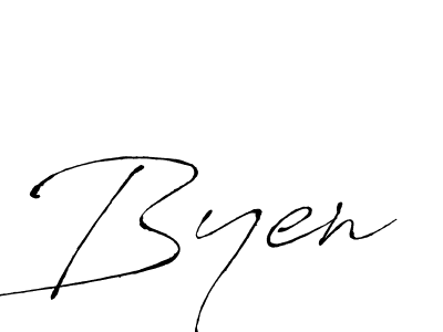 How to make Byen name signature. Use Antro_Vectra style for creating short signs online. This is the latest handwritten sign. Byen signature style 6 images and pictures png