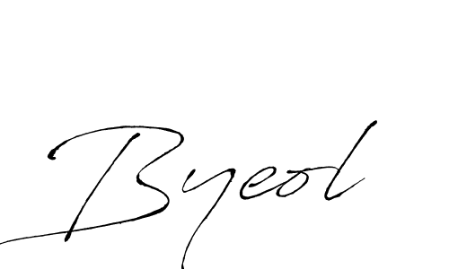 Also we have Byeol name is the best signature style. Create professional handwritten signature collection using Antro_Vectra autograph style. Byeol signature style 6 images and pictures png