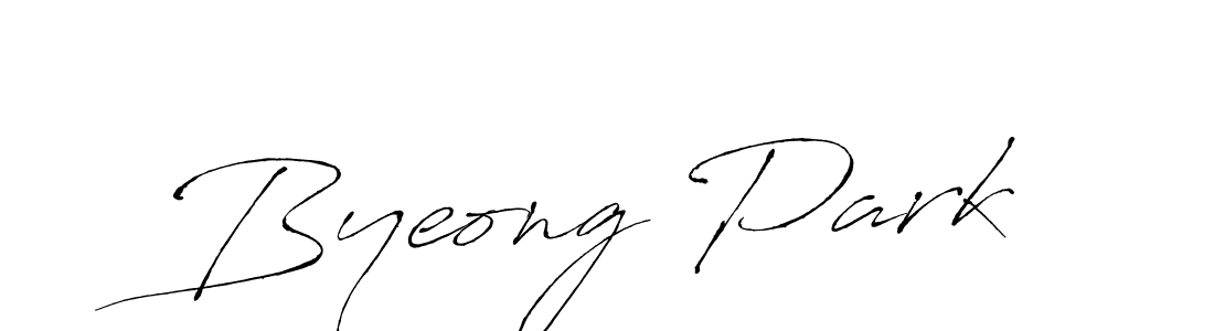 Use a signature maker to create a handwritten signature online. With this signature software, you can design (Antro_Vectra) your own signature for name Byeong Park. Byeong Park signature style 6 images and pictures png