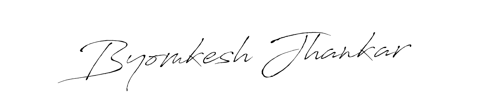 Create a beautiful signature design for name Byomkesh Jhankar. With this signature (Antro_Vectra) fonts, you can make a handwritten signature for free. Byomkesh Jhankar signature style 6 images and pictures png