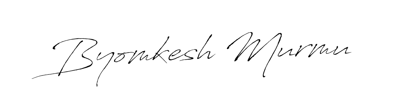 Byomkesh Murmu stylish signature style. Best Handwritten Sign (Antro_Vectra) for my name. Handwritten Signature Collection Ideas for my name Byomkesh Murmu. Byomkesh Murmu signature style 6 images and pictures png
