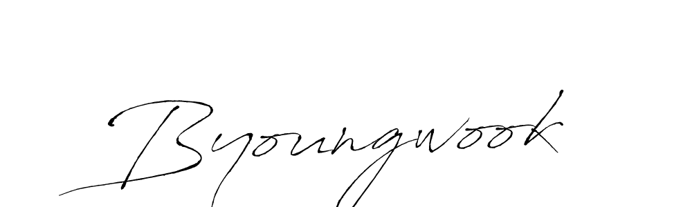 Also You can easily find your signature by using the search form. We will create Byoungwook name handwritten signature images for you free of cost using Antro_Vectra sign style. Byoungwook signature style 6 images and pictures png