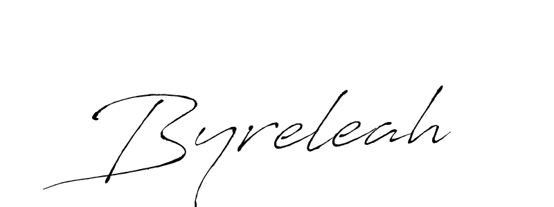 Byreleah stylish signature style. Best Handwritten Sign (Antro_Vectra) for my name. Handwritten Signature Collection Ideas for my name Byreleah. Byreleah signature style 6 images and pictures png