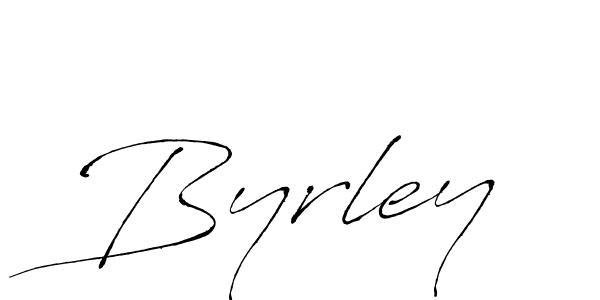 Design your own signature with our free online signature maker. With this signature software, you can create a handwritten (Antro_Vectra) signature for name Byrley. Byrley signature style 6 images and pictures png