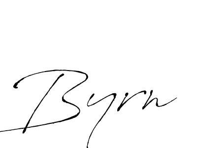 How to make Byrn signature? Antro_Vectra is a professional autograph style. Create handwritten signature for Byrn name. Byrn signature style 6 images and pictures png