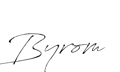 It looks lik you need a new signature style for name Byrom. Design unique handwritten (Antro_Vectra) signature with our free signature maker in just a few clicks. Byrom signature style 6 images and pictures png