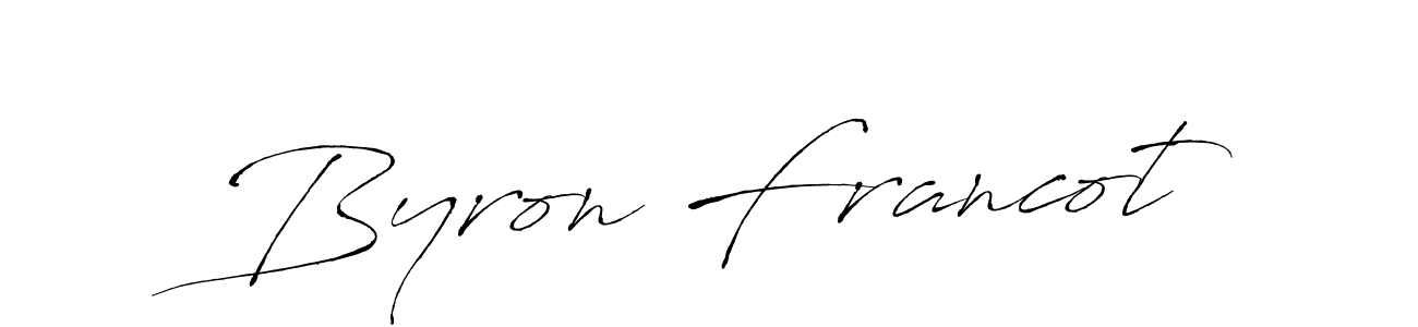 How to make Byron Francot signature? Antro_Vectra is a professional autograph style. Create handwritten signature for Byron Francot name. Byron Francot signature style 6 images and pictures png