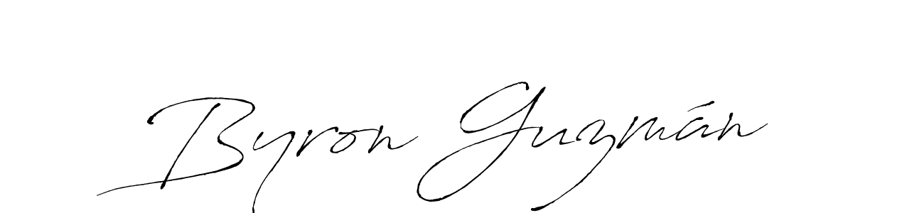 Also we have Byron Guzmán name is the best signature style. Create professional handwritten signature collection using Antro_Vectra autograph style. Byron Guzmán signature style 6 images and pictures png