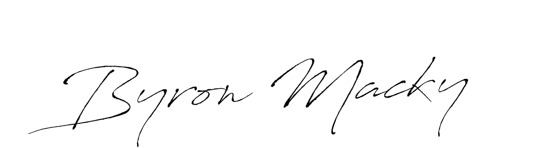 How to make Byron Macky signature? Antro_Vectra is a professional autograph style. Create handwritten signature for Byron Macky name. Byron Macky signature style 6 images and pictures png