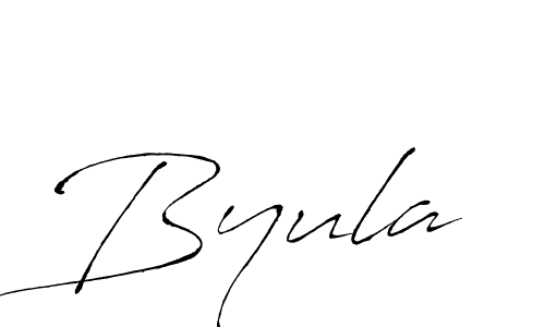 You should practise on your own different ways (Antro_Vectra) to write your name (Byula) in signature. don't let someone else do it for you. Byula signature style 6 images and pictures png