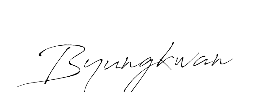 How to make Byungkwan name signature. Use Antro_Vectra style for creating short signs online. This is the latest handwritten sign. Byungkwan signature style 6 images and pictures png