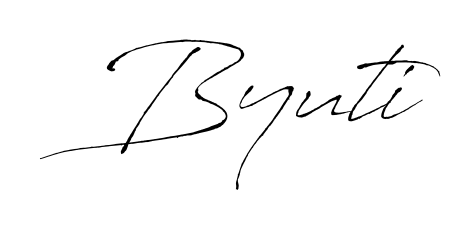 The Antro_Vectra signature style provides a bold statement for name Byuti. Designed for business owners, executives, and leaders. Byuti signature style 6 images and pictures png