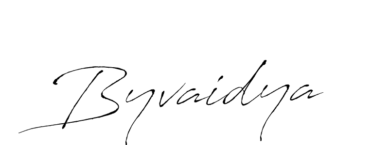 if you are searching for the best signature style for your name Byvaidya. so please give up your signature search. here we have designed multiple signature styles  using Antro_Vectra. Byvaidya signature style 6 images and pictures png