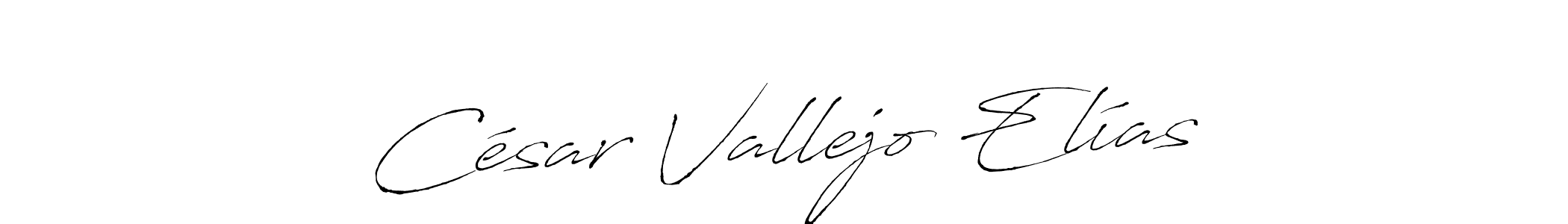 How to make César Vallejo Elías name signature. Use Antro_Vectra style for creating short signs online. This is the latest handwritten sign. César Vallejo Elías signature style 6 images and pictures png