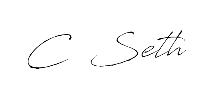 The best way (Antro_Vectra) to make a short signature is to pick only two or three words in your name. The name C  Seth include a total of six letters. For converting this name. C  Seth signature style 6 images and pictures png
