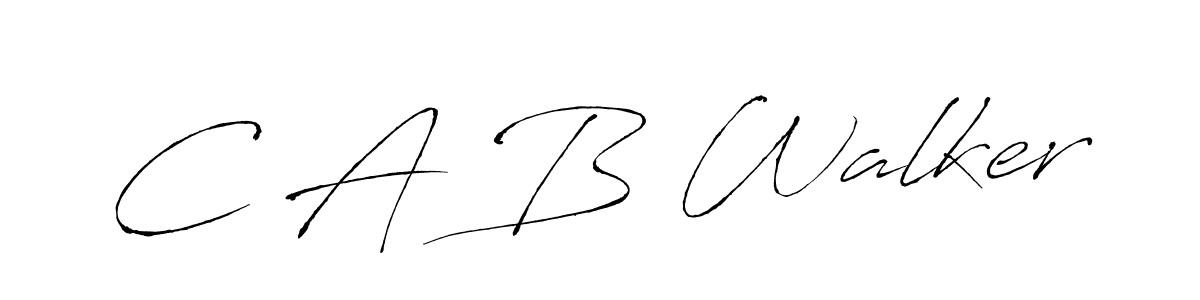 C A B Walker stylish signature style. Best Handwritten Sign (Antro_Vectra) for my name. Handwritten Signature Collection Ideas for my name C A B Walker. C A B Walker signature style 6 images and pictures png