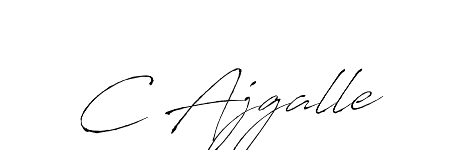 How to make C Ajgalle signature? Antro_Vectra is a professional autograph style. Create handwritten signature for C Ajgalle name. C Ajgalle signature style 6 images and pictures png