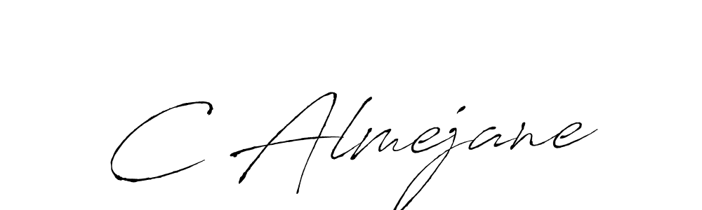 C Almejane stylish signature style. Best Handwritten Sign (Antro_Vectra) for my name. Handwritten Signature Collection Ideas for my name C Almejane. C Almejane signature style 6 images and pictures png