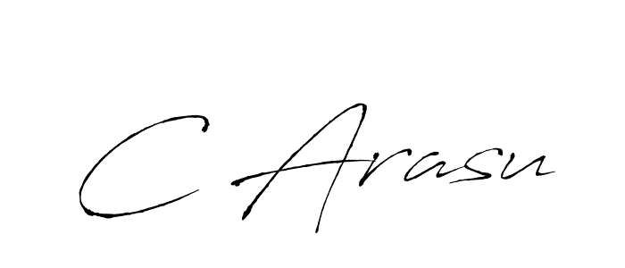 How to make C Arasu signature? Antro_Vectra is a professional autograph style. Create handwritten signature for C Arasu name. C Arasu signature style 6 images and pictures png