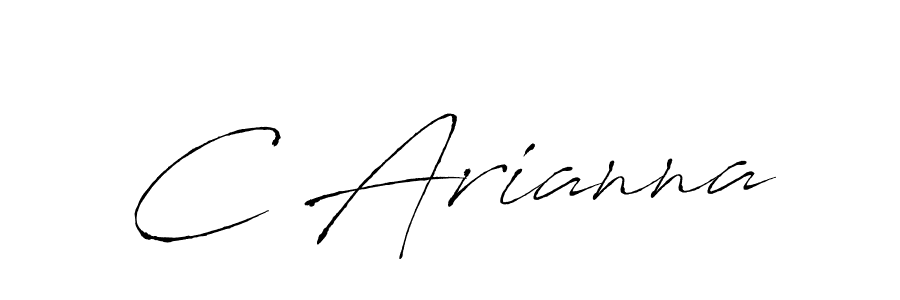 Create a beautiful signature design for name C Arianna. With this signature (Antro_Vectra) fonts, you can make a handwritten signature for free. C Arianna signature style 6 images and pictures png
