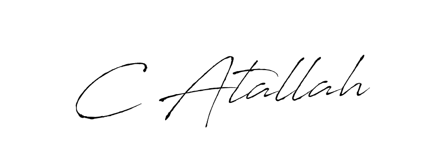 Also we have C Atallah name is the best signature style. Create professional handwritten signature collection using Antro_Vectra autograph style. C Atallah signature style 6 images and pictures png