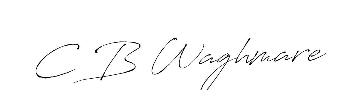 Make a beautiful signature design for name C B Waghmare. With this signature (Antro_Vectra) style, you can create a handwritten signature for free. C B Waghmare signature style 6 images and pictures png