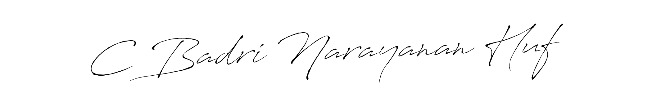 Also we have C Badri Narayanan Huf name is the best signature style. Create professional handwritten signature collection using Antro_Vectra autograph style. C Badri Narayanan Huf signature style 6 images and pictures png