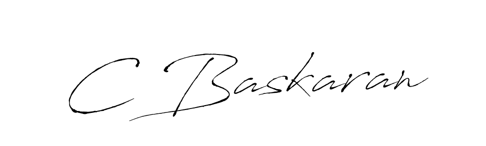 Make a beautiful signature design for name C Baskaran. With this signature (Antro_Vectra) style, you can create a handwritten signature for free. C Baskaran signature style 6 images and pictures png