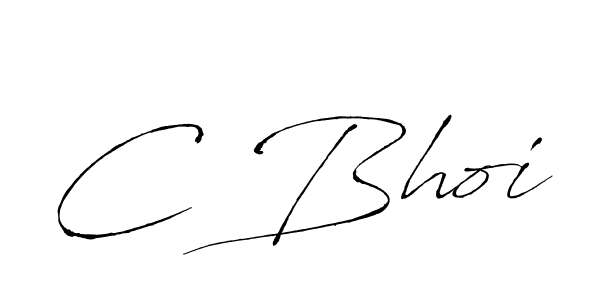 Use a signature maker to create a handwritten signature online. With this signature software, you can design (Antro_Vectra) your own signature for name C Bhoi. C Bhoi signature style 6 images and pictures png