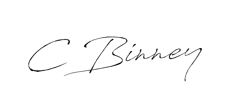 C Binney stylish signature style. Best Handwritten Sign (Antro_Vectra) for my name. Handwritten Signature Collection Ideas for my name C Binney. C Binney signature style 6 images and pictures png