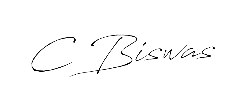 Create a beautiful signature design for name C Biswas. With this signature (Antro_Vectra) fonts, you can make a handwritten signature for free. C Biswas signature style 6 images and pictures png