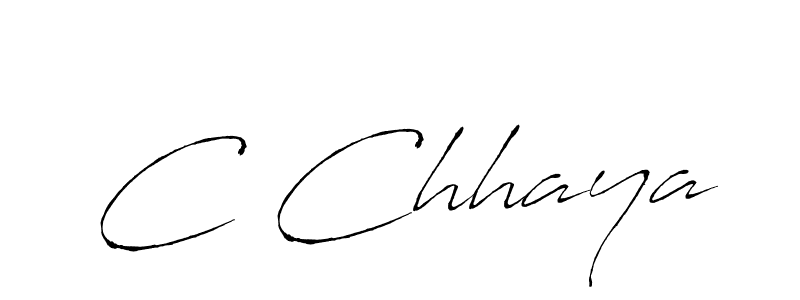How to make C Chhaya signature? Antro_Vectra is a professional autograph style. Create handwritten signature for C Chhaya name. C Chhaya signature style 6 images and pictures png