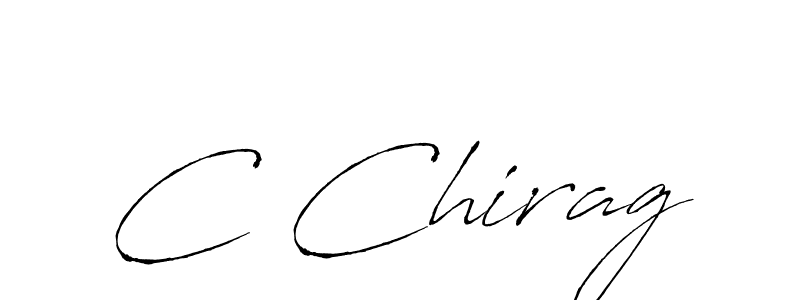 Use a signature maker to create a handwritten signature online. With this signature software, you can design (Antro_Vectra) your own signature for name C Chirag. C Chirag signature style 6 images and pictures png