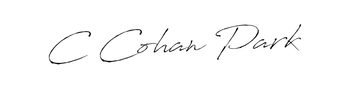 Use a signature maker to create a handwritten signature online. With this signature software, you can design (Antro_Vectra) your own signature for name C Cohan Park. C Cohan Park signature style 6 images and pictures png