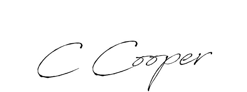 How to make C Cooper signature? Antro_Vectra is a professional autograph style. Create handwritten signature for C Cooper name. C Cooper signature style 6 images and pictures png