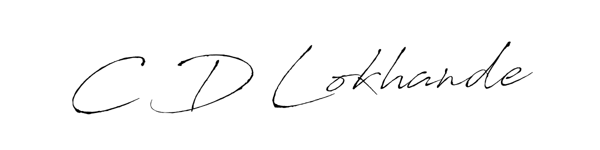 Also You can easily find your signature by using the search form. We will create C D Lokhande name handwritten signature images for you free of cost using Antro_Vectra sign style. C D Lokhande signature style 6 images and pictures png