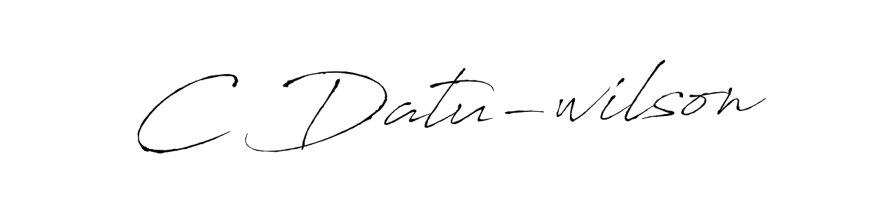 Use a signature maker to create a handwritten signature online. With this signature software, you can design (Antro_Vectra) your own signature for name C Datu-wilson. C Datu-wilson signature style 6 images and pictures png