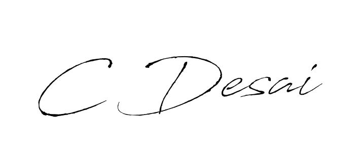 Also You can easily find your signature by using the search form. We will create C Desai name handwritten signature images for you free of cost using Antro_Vectra sign style. C Desai signature style 6 images and pictures png